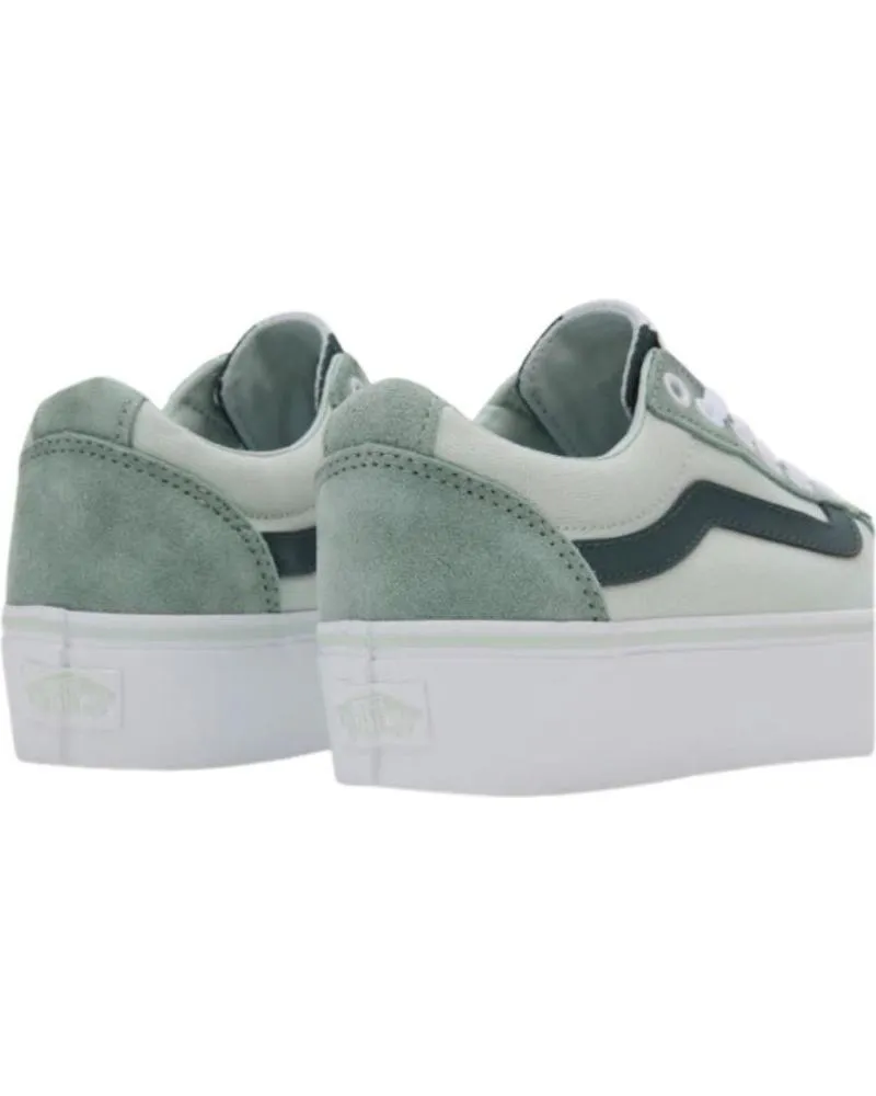 Zapatillas deporte de Mujer VANS OFF THE WALL DEPORTIVO CASUAL MUJER VANS WARD PLATFORM COLOR BLOCK VERDE VERDE CLARO