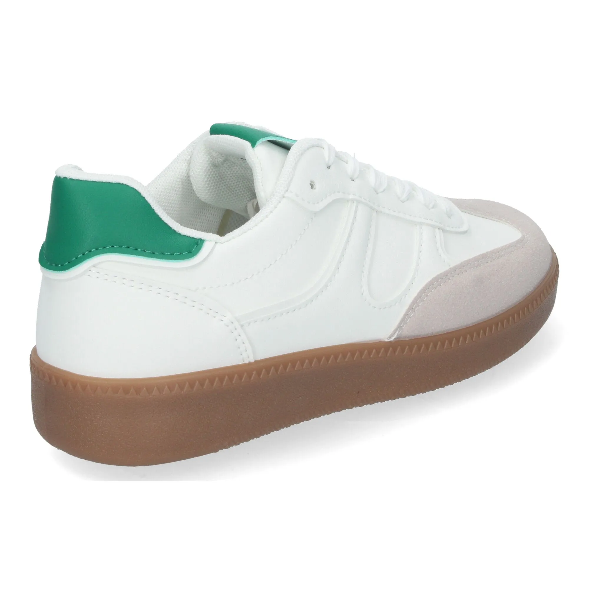 Zapatillas deportivas planas cómodas para mujer color verde CD-3047