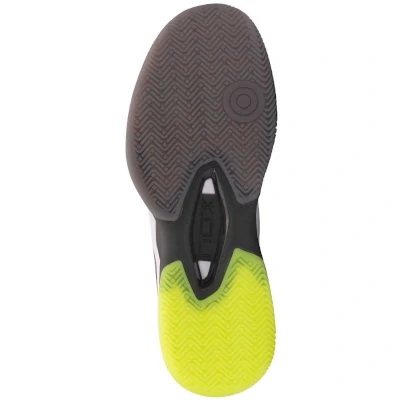 Zapatillas Nox At10 Lux Gris y Amarillo Fluor