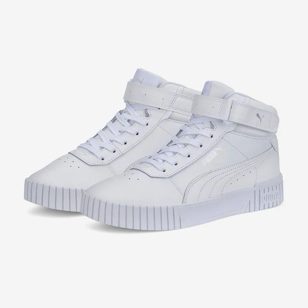 Zapatillas Puma Carina 2.0 Mid Urbano Dama Blanco 385851-02