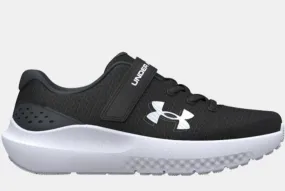 Zapatillas Under Armour Surge 4 Velcro Niños Negro/Blanco