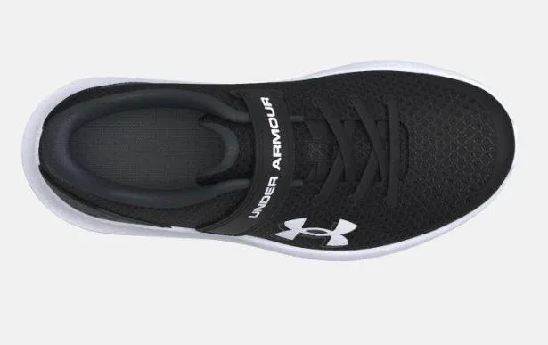 Zapatillas Under Armour Surge 4 Velcro Niños Negro/Blanco