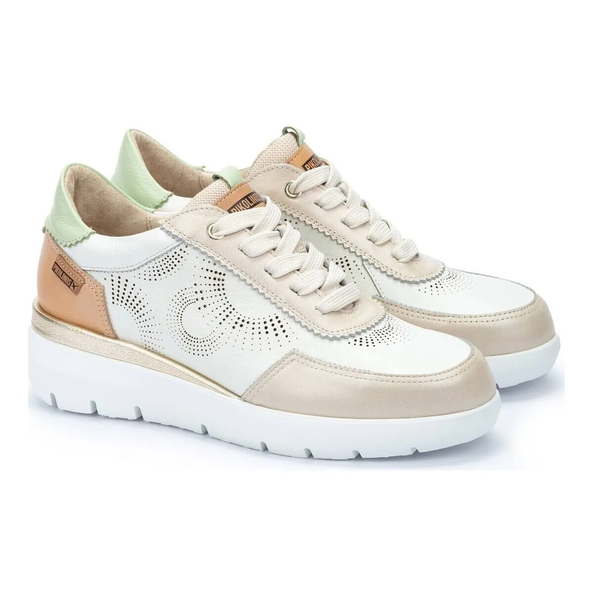 ZAPATILLAS URBANAS MUJER  RUEDA W2A-6553C1 BLANCO