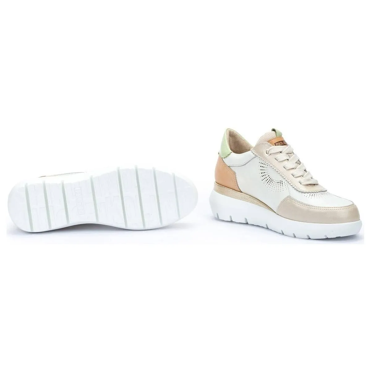 ZAPATILLAS URBANAS MUJER  RUEDA W2A-6553C1 BLANCO