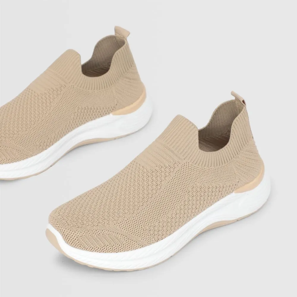 Zapatillas Urbanas Para Mujer Madison Depoknit Beige