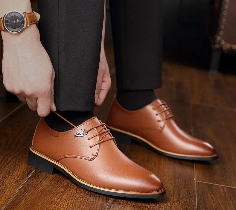 Zapatos Formales De Cuero Genuino Para Hombre