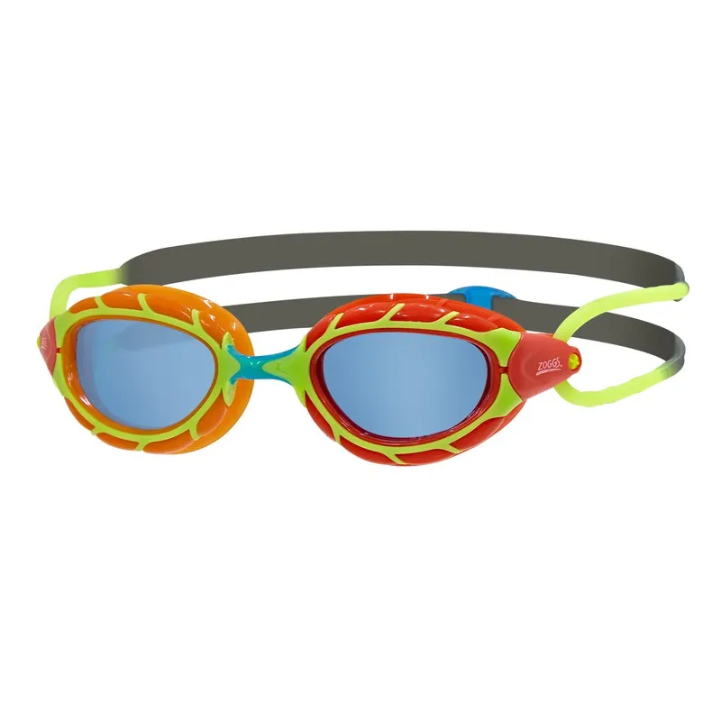 Zoggs gafas Predator Junior Verde Rojo Tintado Azul